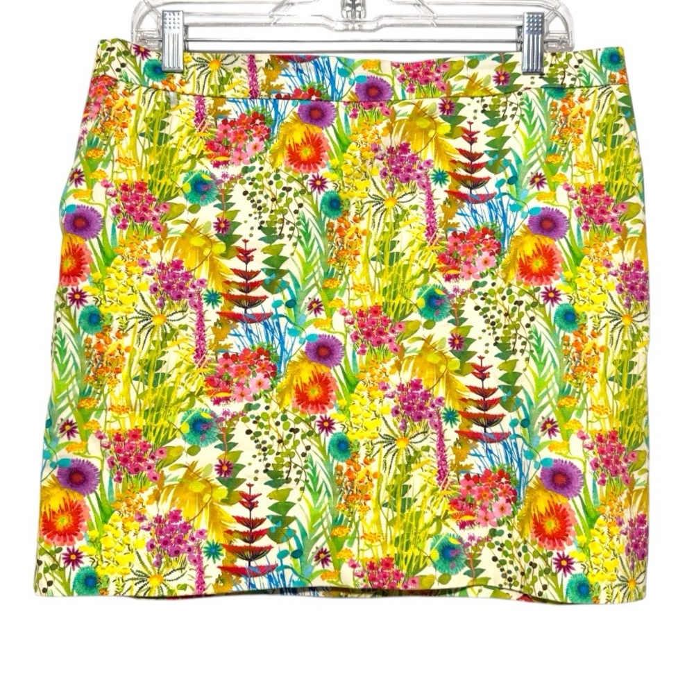 J. Crew Liberty Art Fabrics Floral Mini Skirt in Vibrant Colors